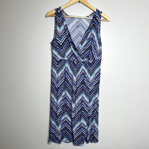 Vintage St John's Bay Chevron Zig Zag Tank Dress - Picture 4 of 7
